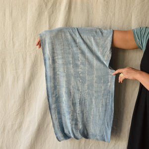 Organic Indigo Hand Dyed Silk Noil Loop Scarves