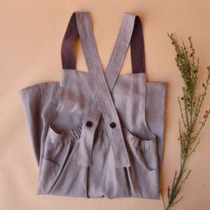 Mamiko Apron Dress - 100% Linen - Calamine Pink (Women S-XL) *REDUCED