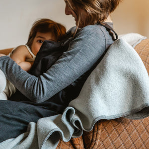 Double Faced Boiled Wool Blanket Organic Merino (200x135cm)