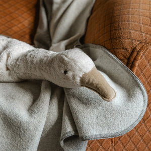 Double Faced Boiled Wool Blanket Organic Merino (200x135cm)