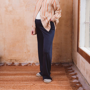 Women's Casual Lounge Pants - Organic Merino/Silk