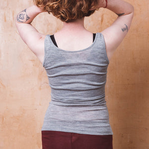 Breastfeeding/Maternity Tank - Organic Merino/Silk