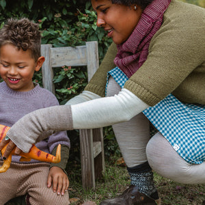 Women's Footless Tights - Organic Wool/Cotton