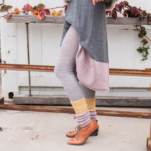 Women's Footless Tights - Organic Wool/Cotton