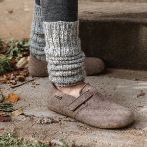 Wool Felt House Shoes - Everest Focus - Anthracite (Adults 36-43)