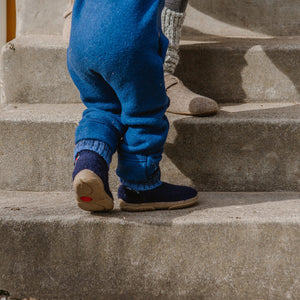 Boiled Wool Slipper Boots - Karlo - Papier (Kids 23-35)