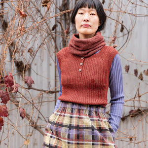 Reversible Double Knit Loop Scarf in Baby Alpaca (Adults) *Returning Soon