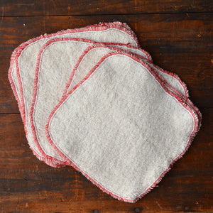 Face Cloth/Washer/Wipes - Hemp/Organic Cotton (8 pack)