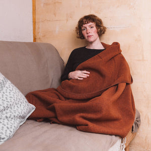 Organic Merino Wool Fleece Blanket - Large (180x160cm)
