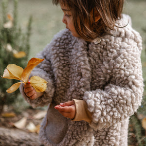 Plush Hooded Jacket - Wool/Tencel Teddy (1-8y) *Returning 2026