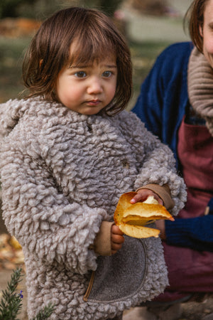 Plush Hooded Jacket - Wool/Tencel Teddy (1-8y) *Returning 2026
