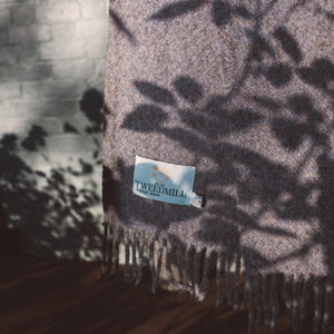 Diagonal Weave Throw - Recycled/Virgin Wool Blend (183x150cm)