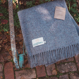 Diagonal Weave Throw - Recycled/Virgin Wool Blend (183x150cm)