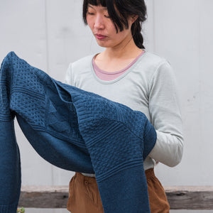 Unisex Fisherman's Gansey - Organic Indigo Dyed (S-XL)