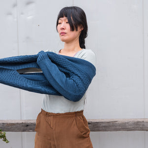 Unisex Fisherman's Gansey - Organic Indigo Dyed (S-XL)