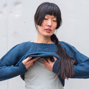 Unisex Fisherman's Gansey - Organic Indigo Dyed (S-XL)