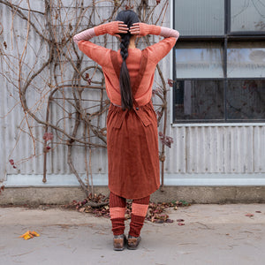 Mamiko Apron Dress - 100% Linen - Cinnamon Dust (Women S-XL)