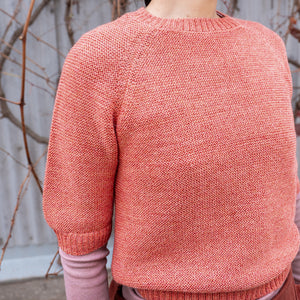 Women's Lise Half Sleeve Sweater - 100% Baby Alpaca - Sherbet (S-L)