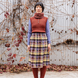 Women's Rico Vest - 100% Baby Alpaca - Rust Melange (S-L)