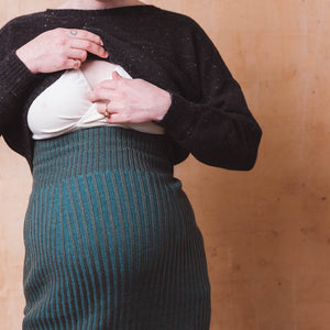 Moss Crop Jumper - Alpaca/Merino Tweed - Oxalis