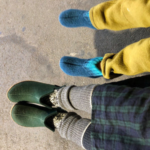 Boiled Wool Slipper Boots - Karlo - Papier (Kids 23-35)
