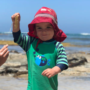 Firefighter Sun Hat - 100% Organic Cotton - UV60+ (6m-8y+)