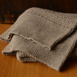 Heirloom Alpaca Baby Blanket - Porridge (90x90cm)