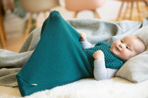 Knitted Sleeping Bag Sleeveless - Organic Merino Wool - Natural (0-18m+)