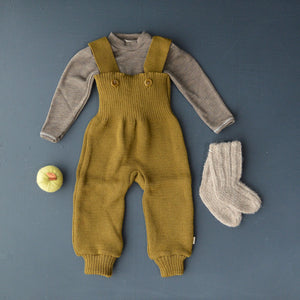 Walnut Organic Merino/Silk Top with shoulder buttons (0-5y)
