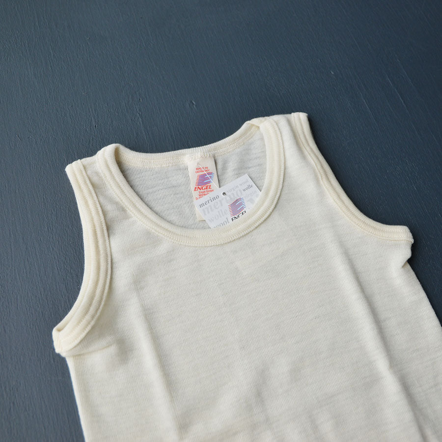 Child's Sleeveless Vest in 100% Organic Wool - Woollykins, Australia