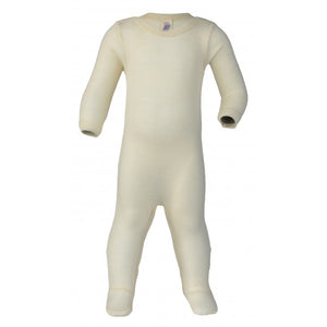Baby Sleep Suit Onesie with Feet - Organic Wool/Silk (0-24m)