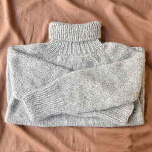 Women's Rollneck Jumper - Handknitted Alpaca/Pima Cotton *Returning 2026