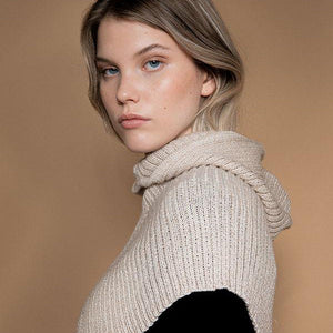 Rib Hood - 100% Alpaca - Dark Forest (Adults) *Last One!
