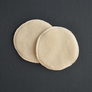 Breast Pads in 3 layers of Silk/Wool/Silk