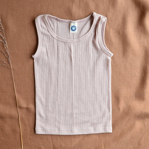 Child's Sleeveless Vest - Organic Cotton/Wool/Silk (1-12y)