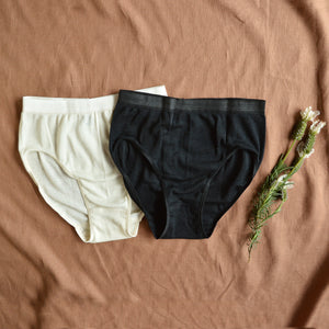 Women's High Cut Briefs - Organic Merino/Silk (S-XL)