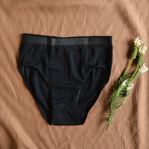 Women's High Cut Briefs - Organic Merino/Silk (S-XL)