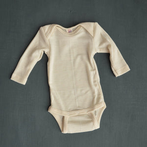 Baby Body Long Sleeve - 100% Organic Merino (0-3yrs)