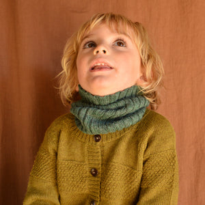 Kids Neckwarmer Tube Scarf - 100% Baby Alpaca (Navy) *Last One!