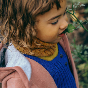Kids Neckwarmer Tube Scarf - 100% Baby Alpaca (Navy) *Last One!