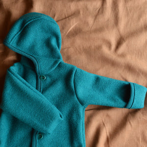 Boiled Wool Overalls with Hood (0-4y)