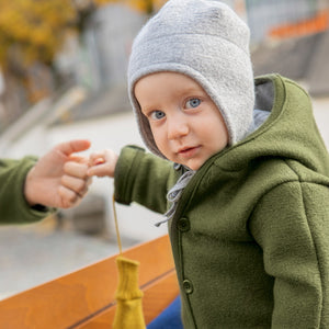 Boiled Wool Jacket - Graphite (1-10y) *Retired Colour