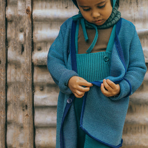 Organic Merino Baby Jacket - Cassis/Rose (3m-4y) *Retired Colour