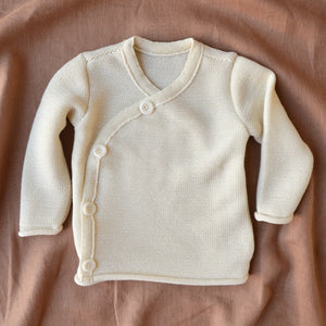 Merino Baby Jacket - Natural (0-12m)