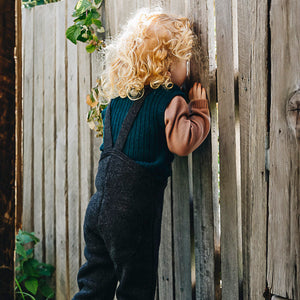 Boiled Wool Dungarees (1-8y) *Retired Style