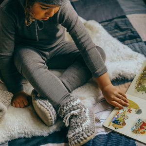 Child's Leggings - Organic Wool/Silk (1-14y)