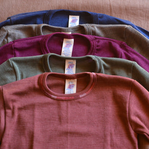 Child's Long Sleeve Top - Organic Merino/Silk (1-14y)