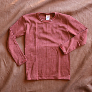Child's Long Sleeve Top - Organic Merino/Silk (1-14y)