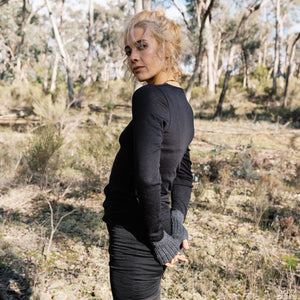 Women's Organic Merino Wool/Silk Long Sleeve Top