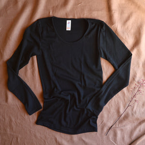 Women's Organic Merino Wool/Silk Long Sleeve Top